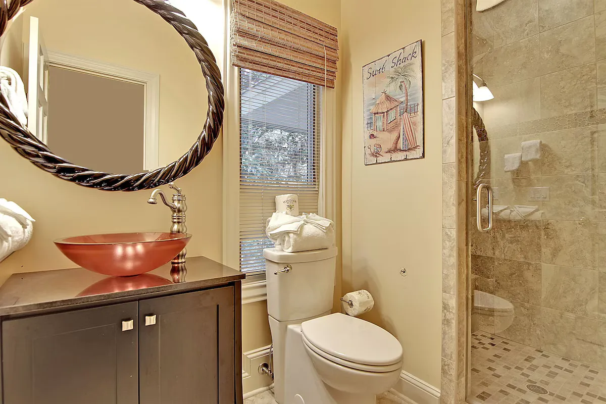 Guest bath, walk-in shower