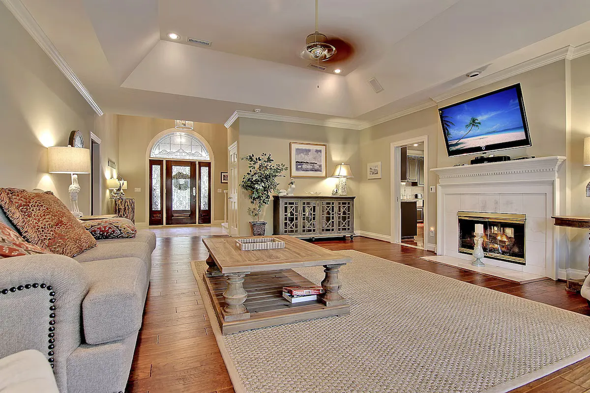 Living room, toward the foyer